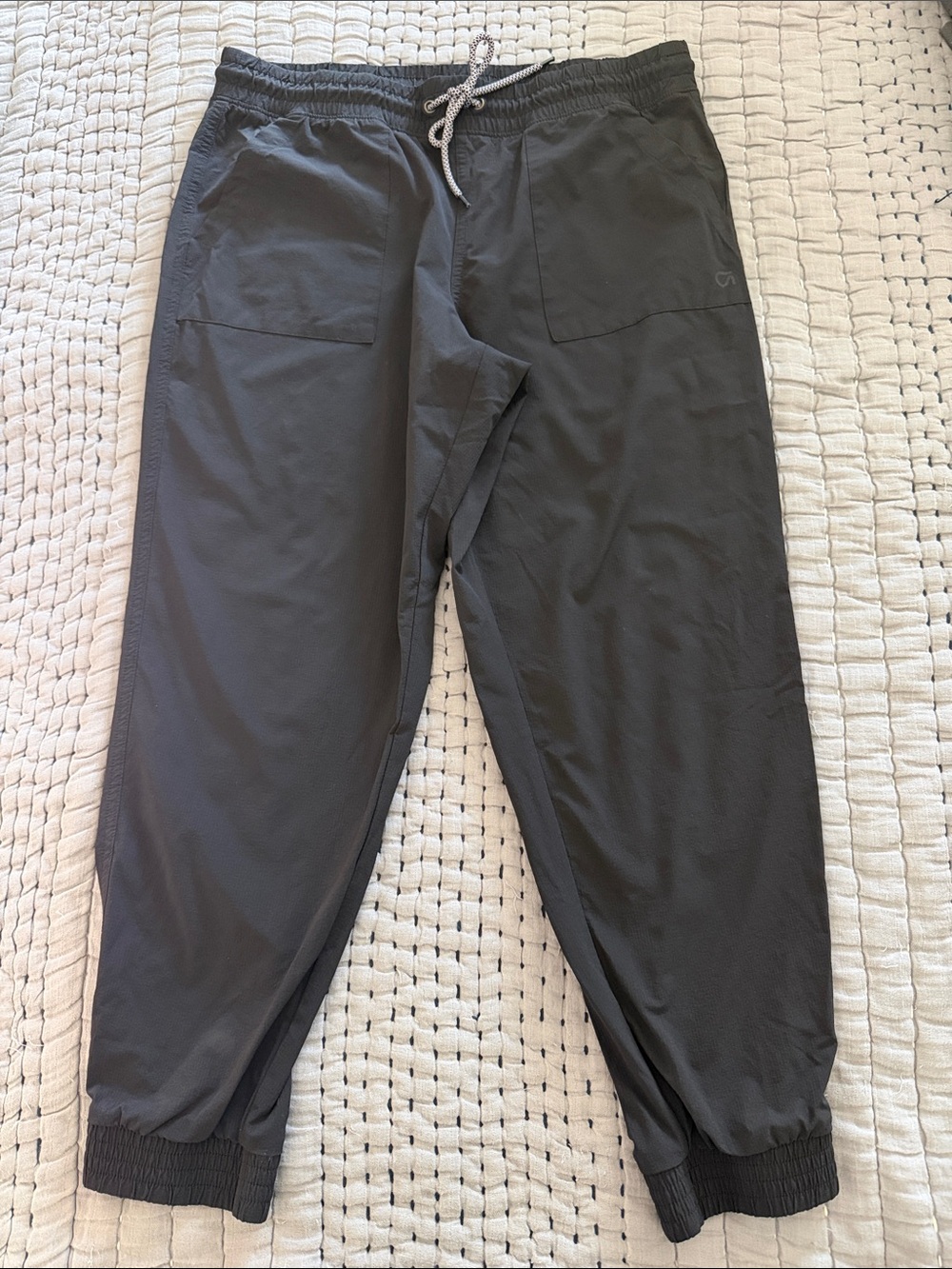 GAP Women's Ankle Jogger Pants - Charcoal Gray